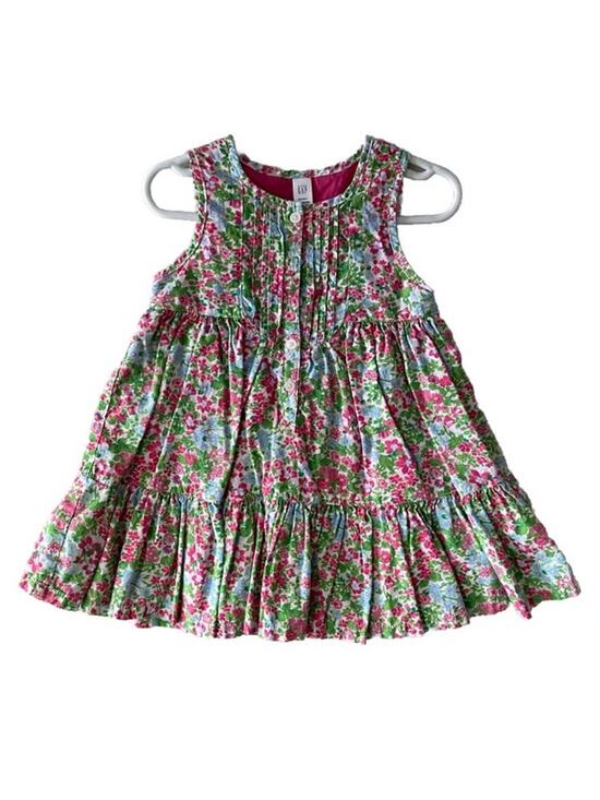 Baby Gap Other - Baby Gap Fully Lined Sleeveless Floral 100% Cotton Dress- Size 18-24m